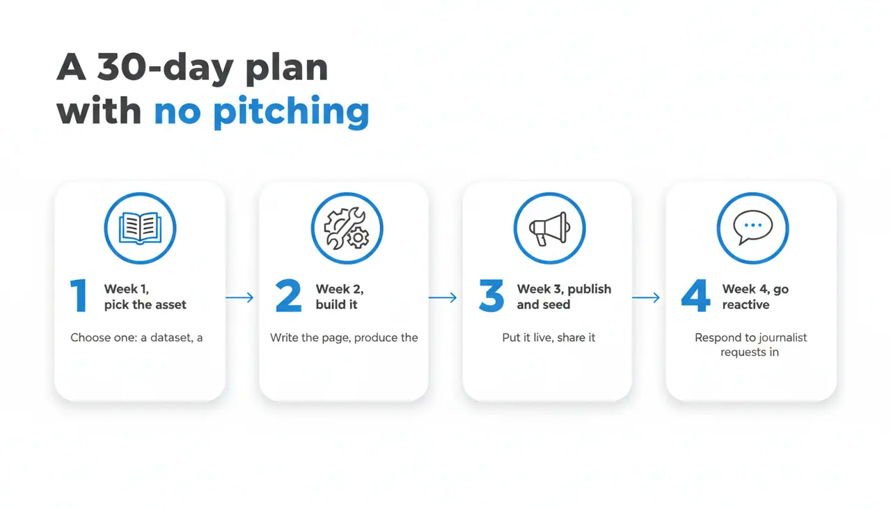 A 30-day plan with no pitching