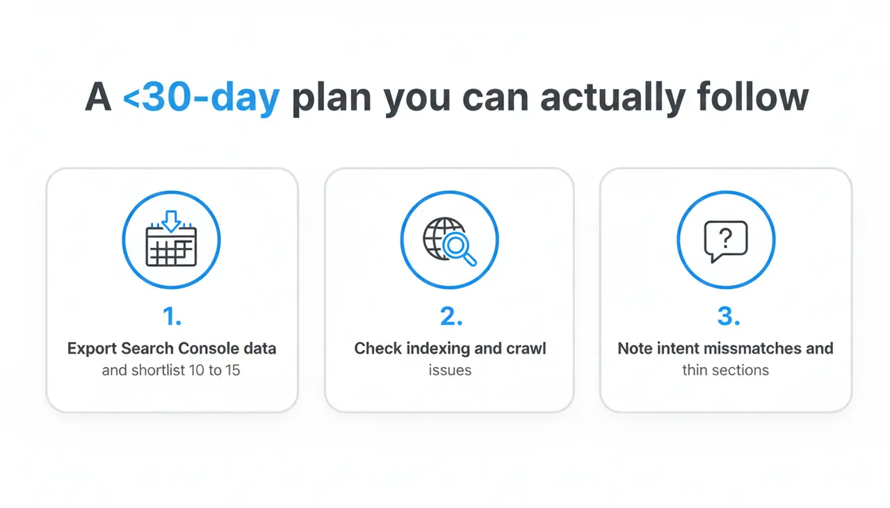 A 30-day plan you can actually follow