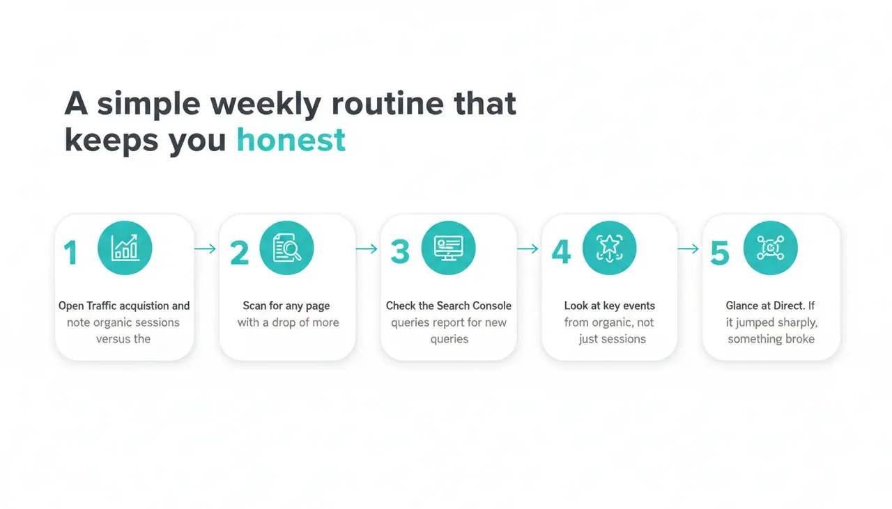 A simple weekly routine that keeps you honest