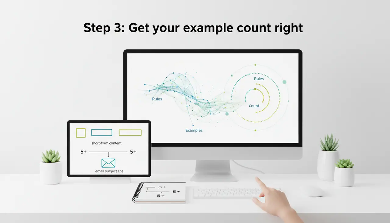 Step 3: Get your example count right