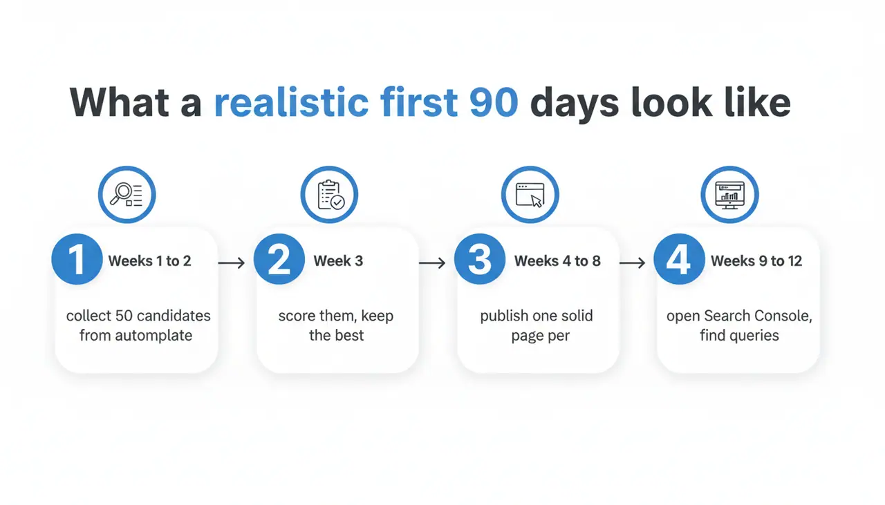 What a realistic first 90 days look like