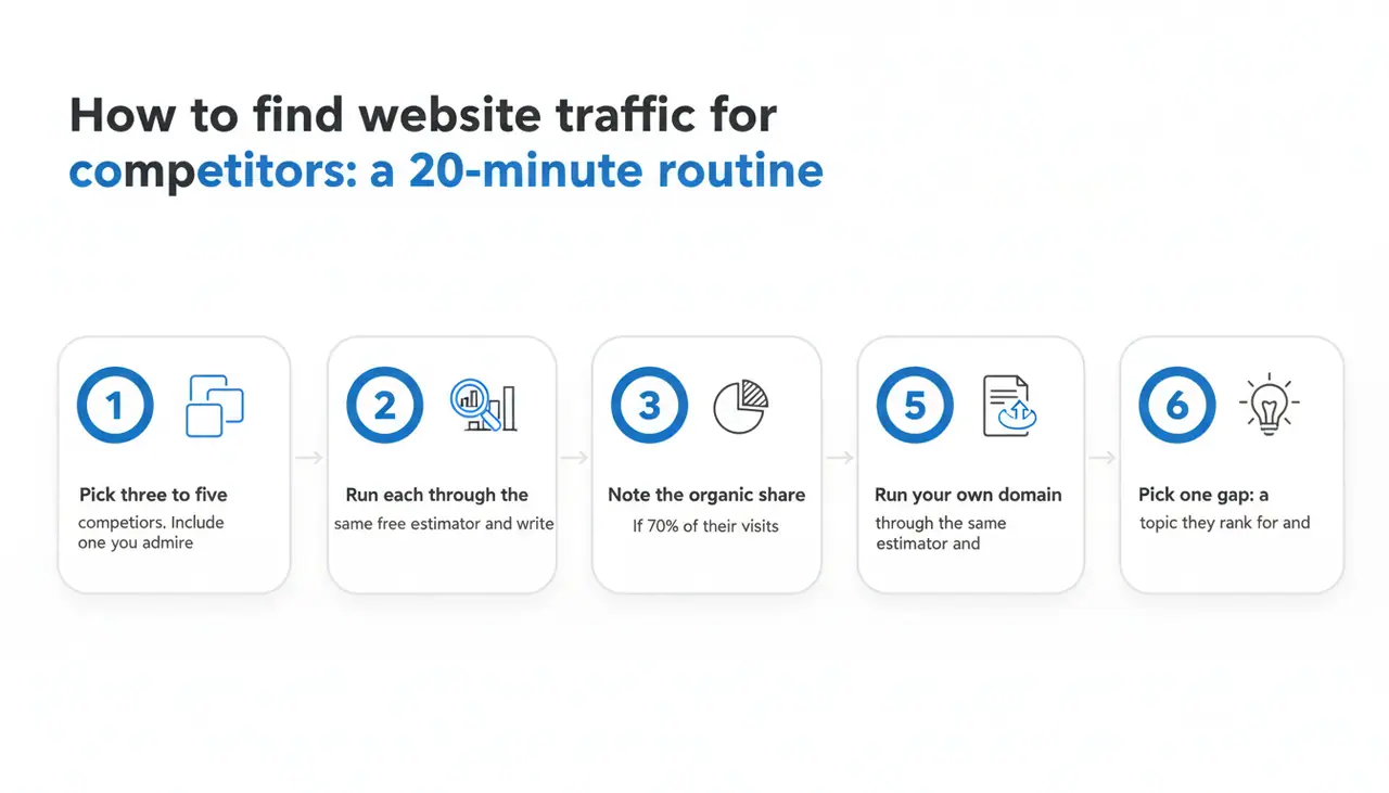 How to find website traffic for competitors: a 20-minute routine