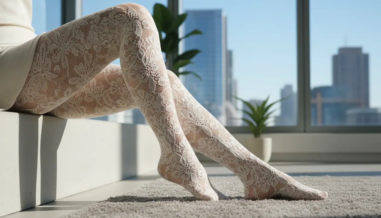Lace tights: Guide til blonde strømpebukser i 2026