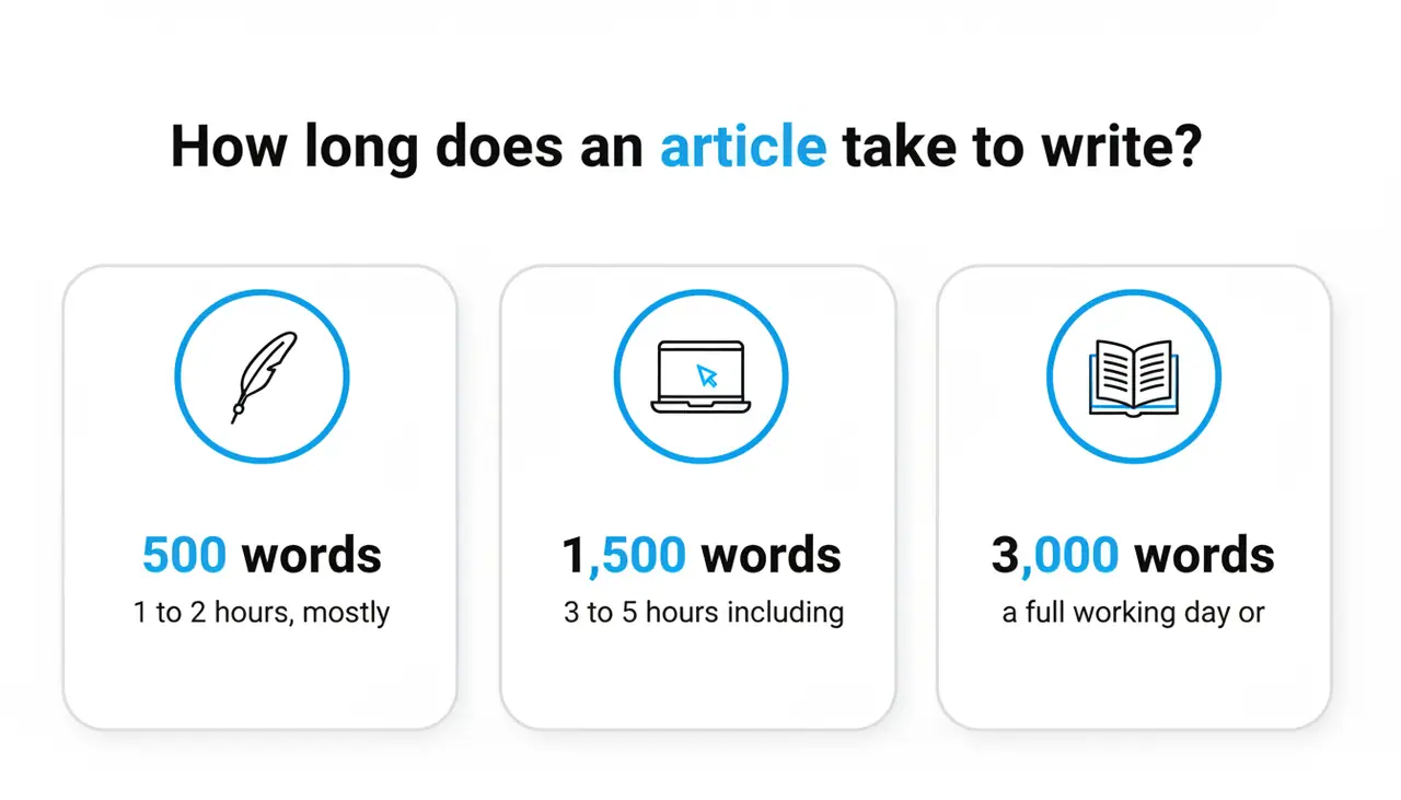 How long does an article take to write?