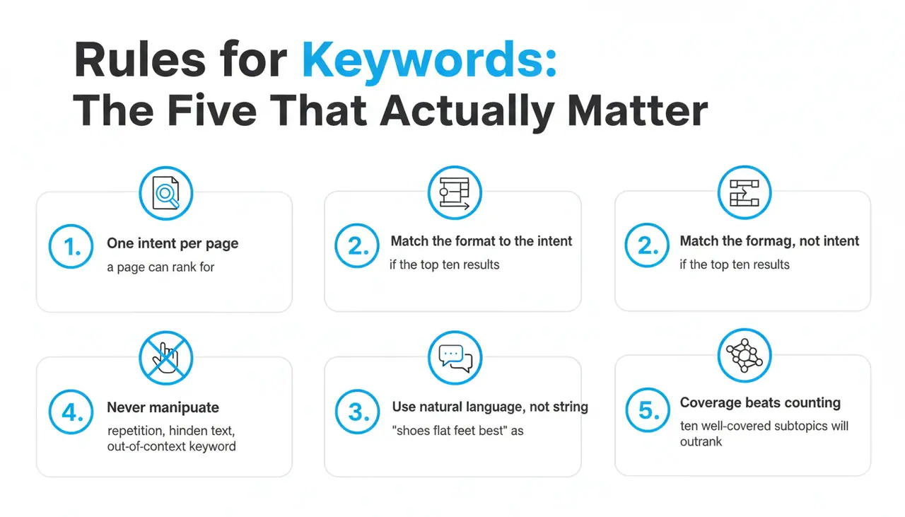 Rules for Keywords: The Five That Actually Matter
